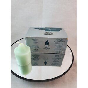 Vintage Partylite Votive Candles Honeydew Scent Mint Green 6-Pack V0652